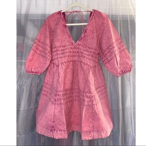 NWT Free People Sweet Surrender Dress Acid Rose